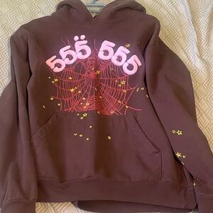 Sp5der Hoodie “Brown Angel Numbers”